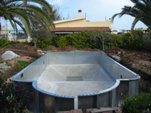 Montaggio struttura piscina semiprefabbricata Pachino